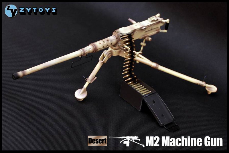 ZY Toys ZY8031A-B M2 Machine Gun 1:6 Scale Black and Desert Versions -  ToysFanatic Collections