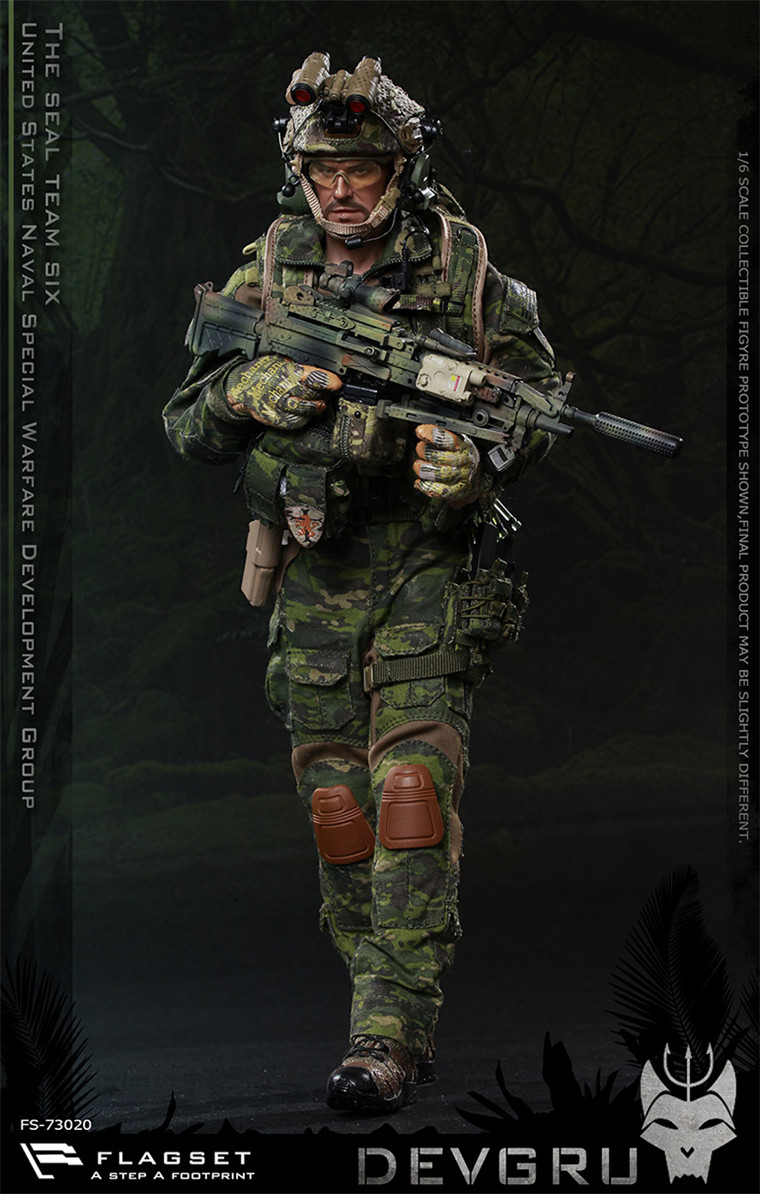 FLAGSET 73020 1/6 US Seals 6 Team DEVGRU Jungle Dagger Action Figure Uniform 