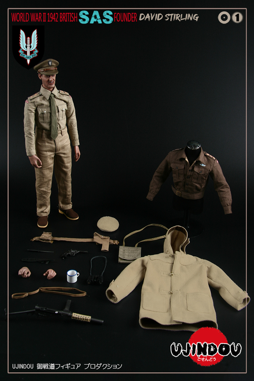 UD-90001 UJINDOU 1/6 WWII British SAS Founder "Sir David Stirling" 1942 -  ToysFanatic Collections