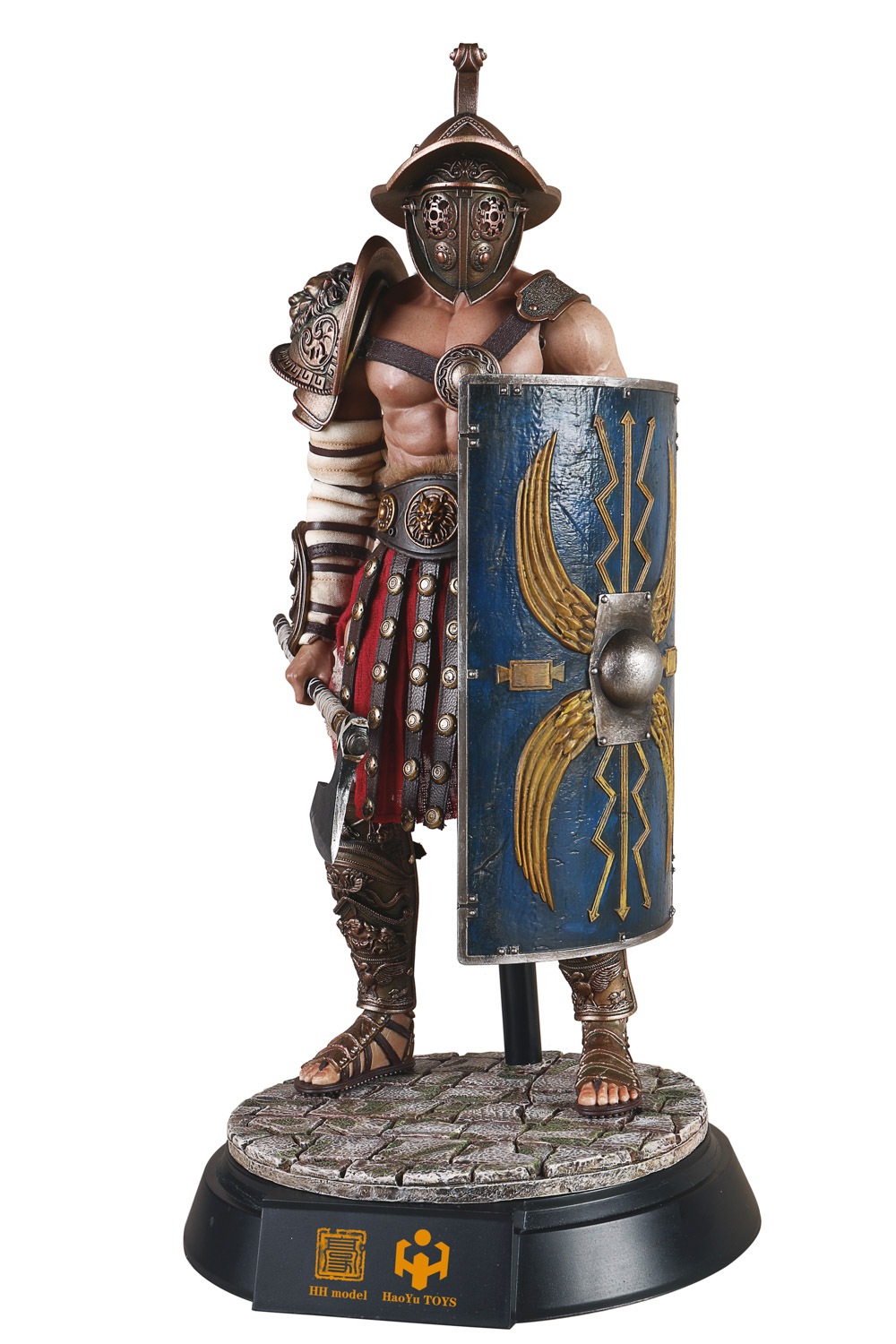 Figurine HAOYUTOYS HHMODEL 1/6 – Guerrier Gaulois (Hunting Ground Fighter) Or, édition 2025
