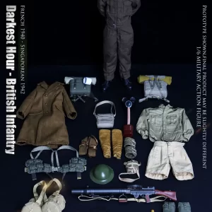 UD9039 - UJINDOU - 1/6 Darkest Hour - WWII British Infantry, French 1940 - Singaporean 1942