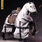 SE137 – COOMODEL – 1/6 Series of Empires – Teutonic Knights Crusader Warhorse (White Bronze Edition)