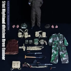 UD9042 – UJINDOU – 1/6 WWII 51st Highland Division Bren Gunner, Black Watch – Normandy 1944