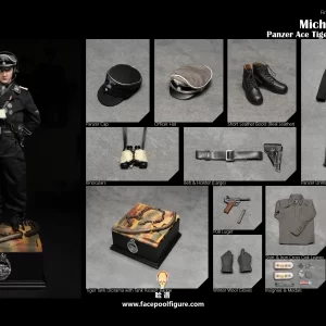FP019A – FACEPOOLFIGURE – 1/6 Discover History Series – Pancer Ace Tiger Tank Commander – Michael Wittmann (Standard Edition)