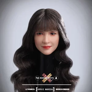 BM01 – BOOK MEN TOYS – 1/6 Movable Female Soldier Head Sculpture (Sophie Marceau)