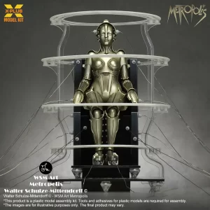 411-200366CP – X-PLUS – 1/8 Plastic Model Kit Metropolis Maschinenmensch (Seated Version)