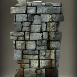 8033300431689 – KAUSTIC PLASTIK × INFINITE STATUE – 1/6 Diorama: Castle Wall