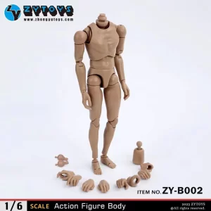 ZY-B002 – ZYTOYS – 1/6 Male Body – Modified Version Yellow Skin Color Wide Shoulders