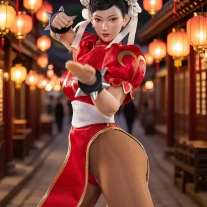 MS-015A – STAR MAN – 1/6 Female Fighter Chun-li (Red Version)